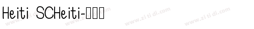 Heiti SCHeiti字体转换